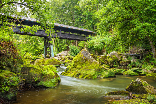 Br&uuml;cke &uuml;ber die Pr&uuml;m bei den Irreler Wasserf&auml;llen