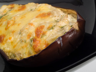 Stuffed Eggplant with Cheese