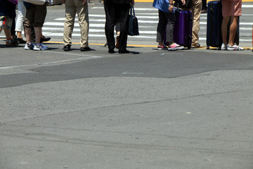 Obraz premium 歩行者