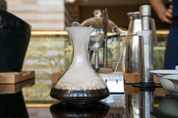 Obraz na płótnie Canvas gurme kahve hazırlanışı