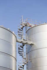 Wine silos in Cellino san Marco