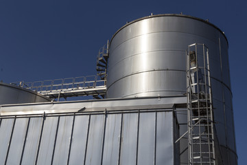 Wine silos in Cellino san Marco