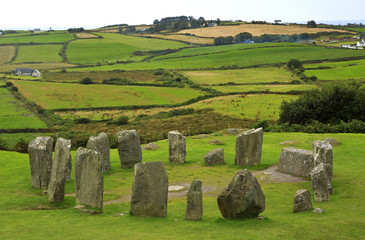 Drombeg Stone Circle in West Cork, Ireland.