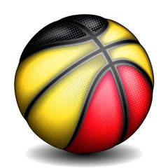 Belgian basket ball, vector