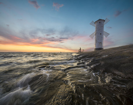 Fototapeta Latarnia morska Stawa Młyny,Świnoujście,Polska