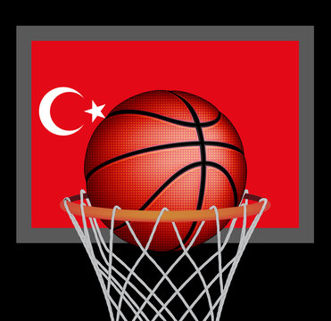 Turkish basket ball, vector