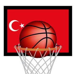 Plakat Turkish basket ball, vector