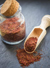 Sumac is a spice from the crushed berries of a type of sumac is