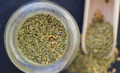 Zaatar -  middle Eastern  mixture of spices and seasonings