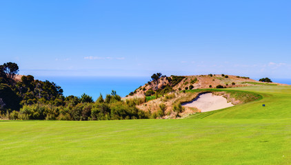 Cape Kidnappers golf court. New Zealand.