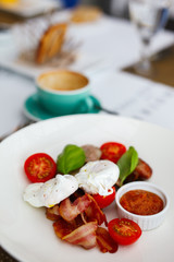 Breakfast with eggs