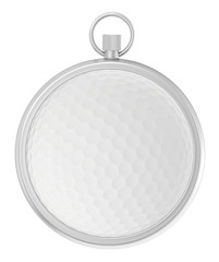 Fototapeta premium Stopwatch and a golf ball in middle of dial