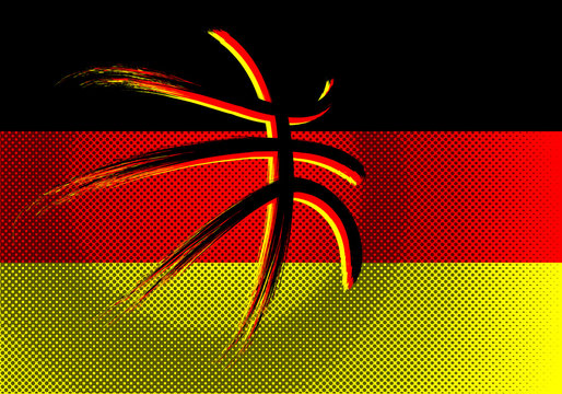 Germany  basket ball, vector