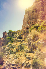 Fototapeta na wymiar Ancient lycian Myra ruins at Turkey Demre