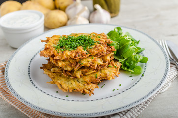 Czech potato fried pancakes