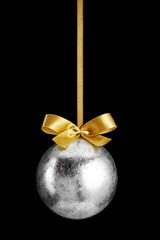 Silver Christmas bauble