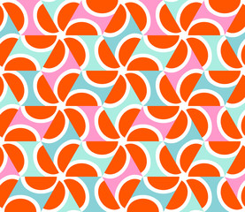 Geometric abstract seamless pattern motif background - 90240476