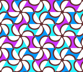 Geometric abstract seamless pattern motif background