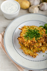 Czech potato fried pancakes