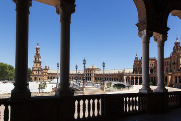 Fototapeta na wymiar Plaza de España de Sevilla