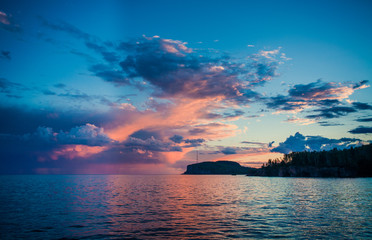 Sunset at Palisade Head on Lake Superior