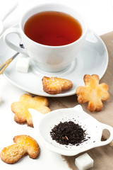 Sugar cookies with black tea