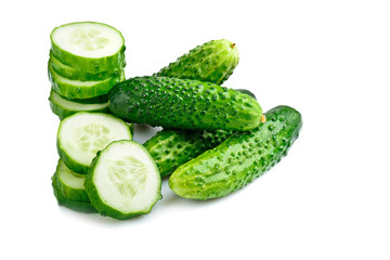 Cucumbers isolated