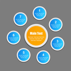 Infographic design/ Template for diagram, graph, presentation, chart and Business concept.