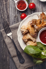 Grilled chicken wings