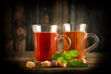 aromatischer frischer Tee