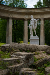 Apollo on ruins in Pavlovsk park