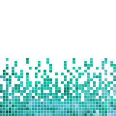 abstract vector square pixel mosaic background