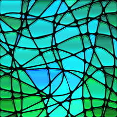 abstract vector stained-glass mosaic background