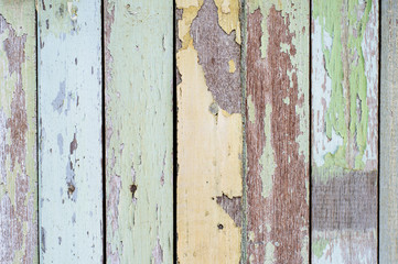Colorful of wood paint