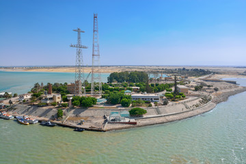 Fototapeta premium Suez canal, Egypt
