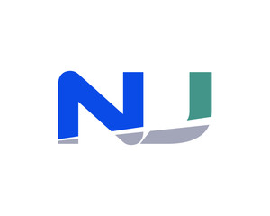 NJ Letter Logo Modern
