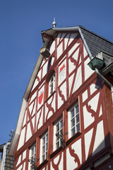 Fachwerkhäuser in Linz am Rhein, Deutschland