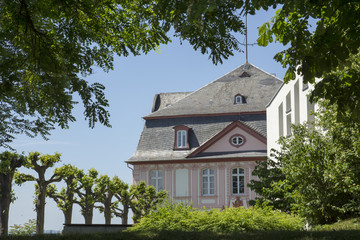 Fototapeta na wymiar Historisches Haus (Spee-Haus) in Engers am Rhein, Deutschland