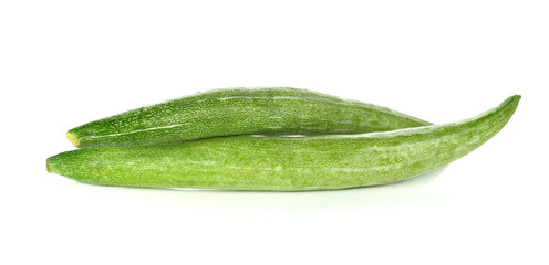 Snake gourd on white background