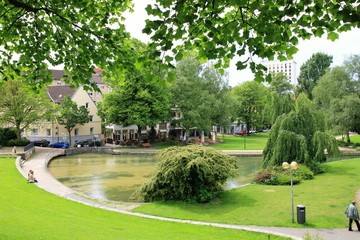 Paderquellgebiet in Paderborn, NRW, Deutschland