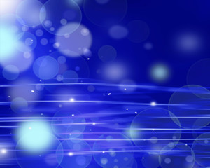 Fototapeta premium Blue abstract background with light lines