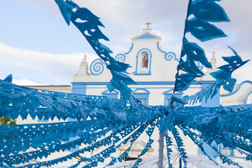 Blue church square, Campo Maior Festival, Portugal © WH_Pics