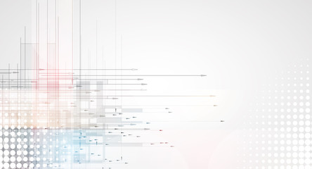 Abstract tech background. Futuristic technology interface. Vector solution