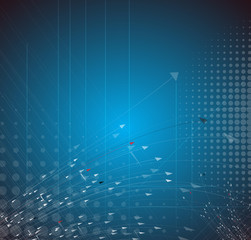 Abstract tech background. Futuristic technology interface. Vector solution