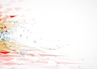 Abstract tech background. Futuristic technology interface. Vector solution