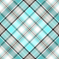 Blue Xadrez Pattern