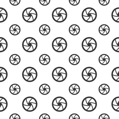 seamless pattern with camera shutter