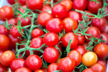 cherry tomatoes, close-up view