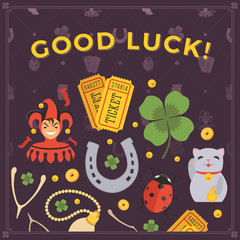 Vector decorating design made of Lucky Charms, and the words