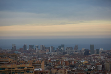 views of Barcelona from the top